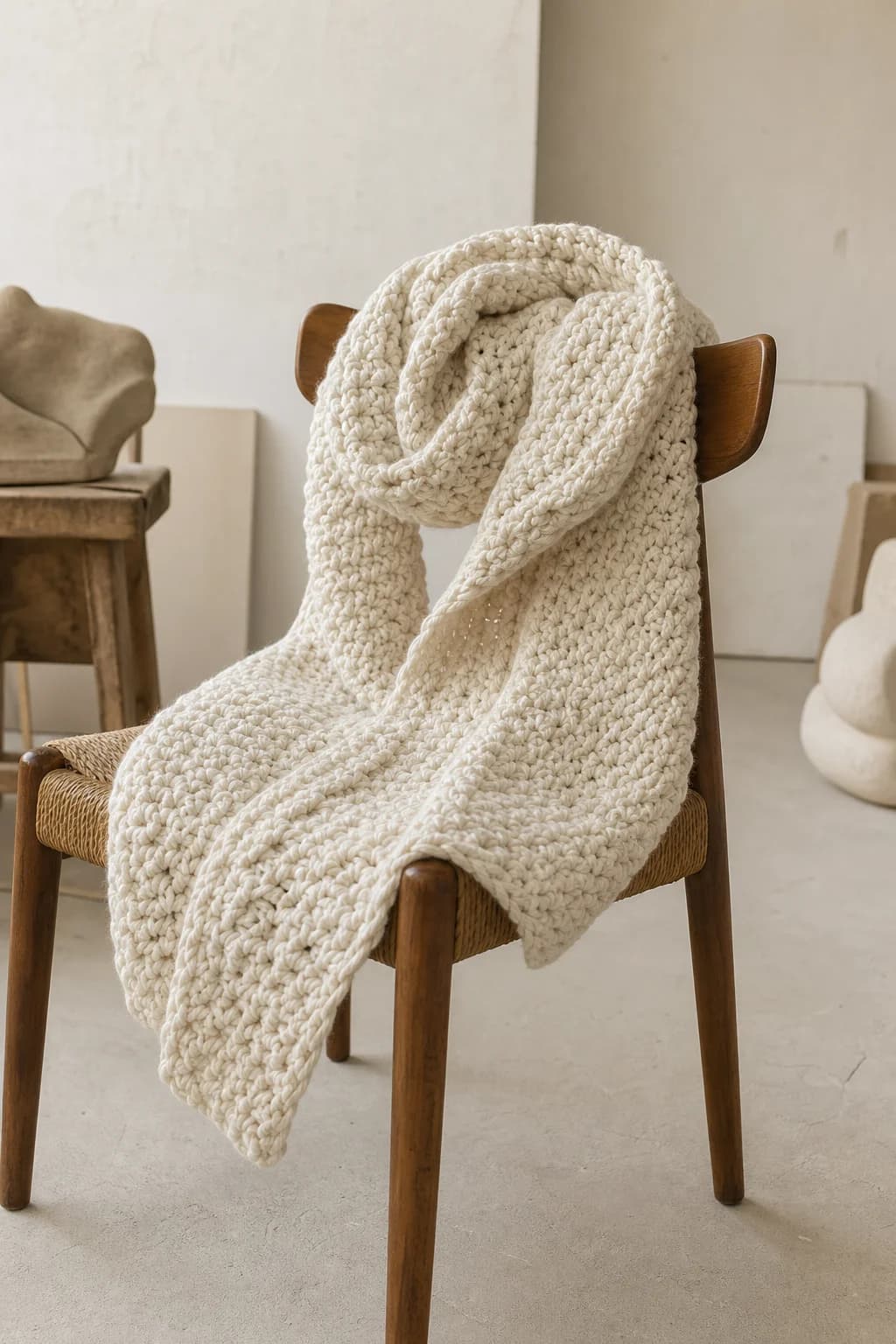 The Cloud Nine Scarf — illustrative crochet design