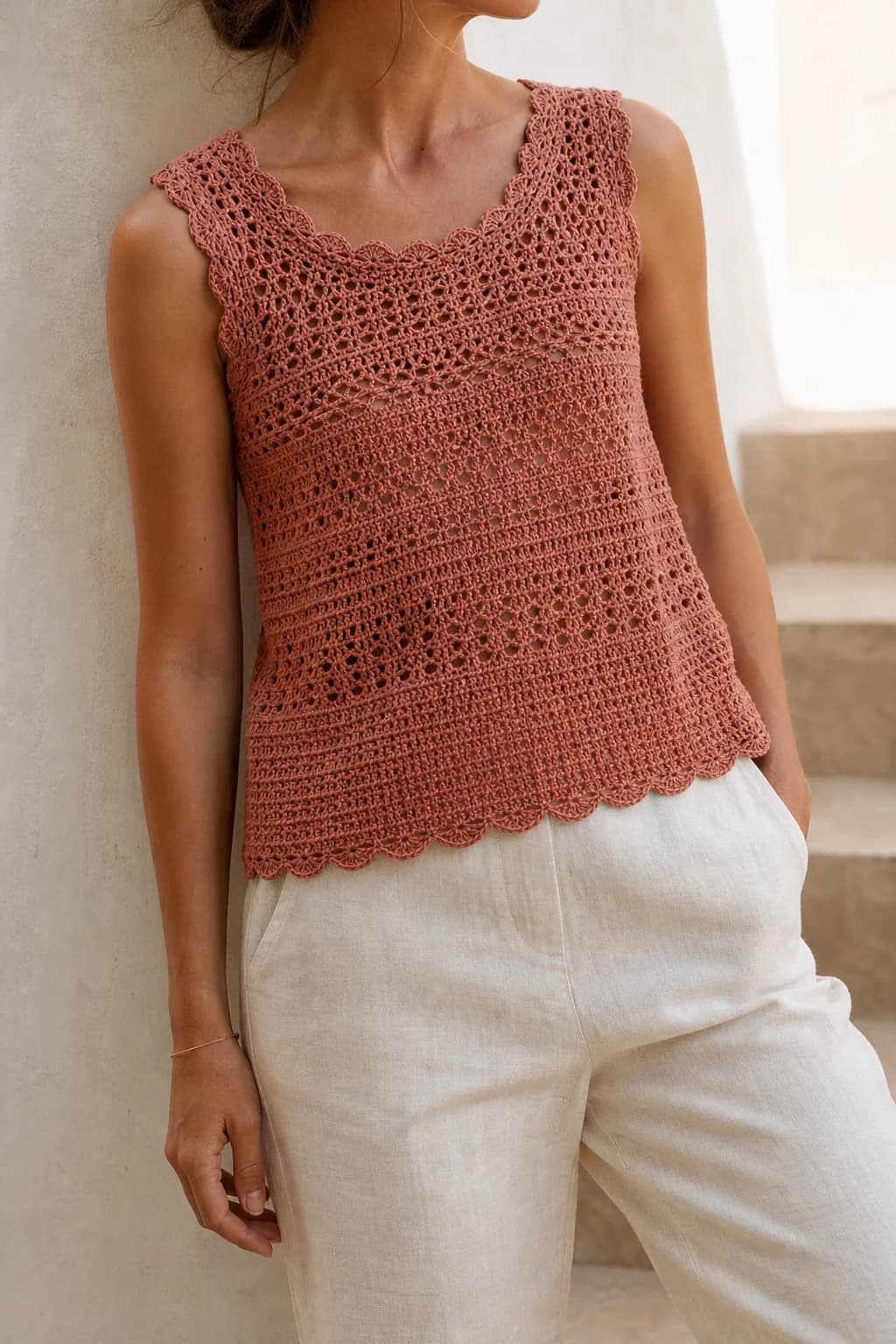 The Riviera Crochet Top — illustrative crochet design