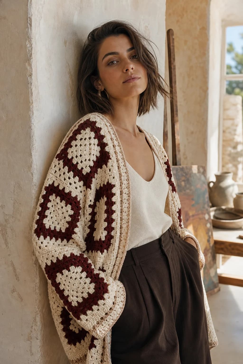 The Sunday Cardigan — illustrative crochet design